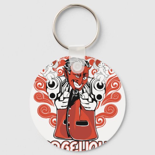 angelique zwart sleutelhanger (Voorkant)