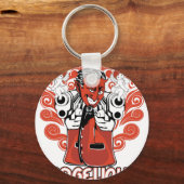 angelique zwart sleutelhanger (Voorkant)