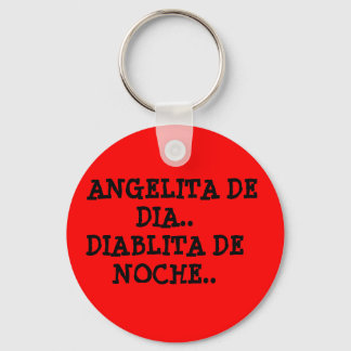 ANGELITA DE DIA.. DIABLITA DE NOCHE.. SLEUTELHANGER