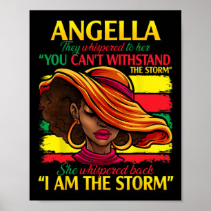 Angella Voornaam Familie Achternaam Zwarte Geschie Poster