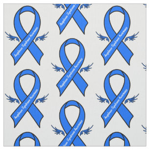 Angelman Syndrome Awareness Ribbon Angel Wings Stof