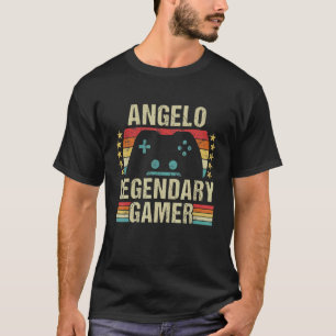 Angelo Gamer Retro Gaming Game Personaliseer T-shirt