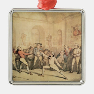 Angelo's Fencing Room. 1787 Metalen Ornament