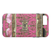 AngelRhyse II Lark Elegant Damask Monogram Case-Mate iPhone Case (Achterkant (Horizontaal))