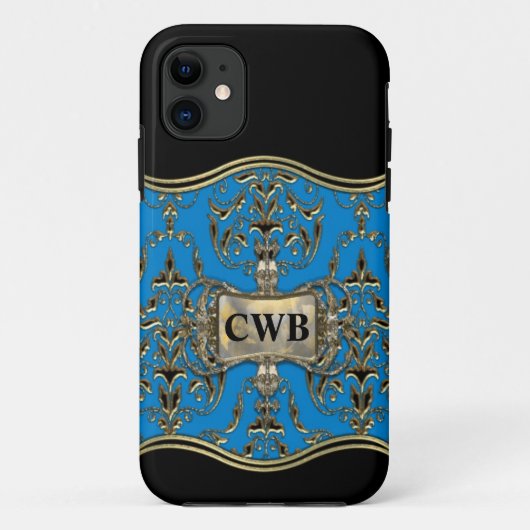 AngelRhyse Rue Monogram Elegance Case-Mate iPhone Case (Achterkant)