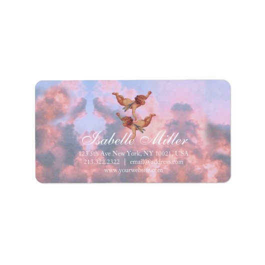 Angels aan de hemel etiket (Voorkant)