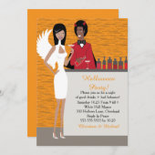 Angels and Devils Halloween Invitation (AA) Kaart (Voorkant / Achterkant)