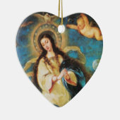 Angels and Immaculate Conception of Virgin, Heart Keramisch Ornament (Rechts)
