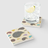 Angels Ascending - Onderzetter met marmer Stone (Zijkant)