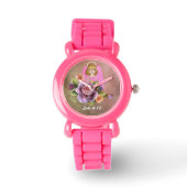 Angels beschuldigt u van roze glitter Watch Horloge (Voorkant)