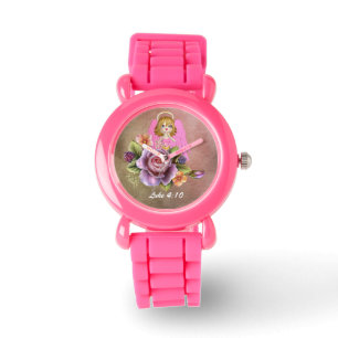 Angels beschuldigt u van roze glitter Watch Horloge
