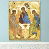 Angels bij Mamre Trinity Canvas Afdruk (Insitu (Houten vloer))