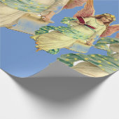 ANGELS BLAUW-pakpapier Cadeaupapier (Hoek)