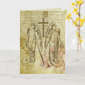 Angels Blessed Virgin Mary Symbool  Kaart (Gele Bloem)