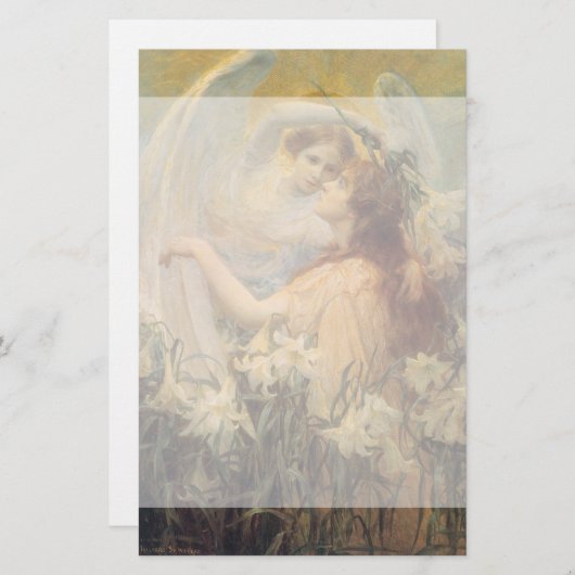 Angel's boodschap van George Swinstead, kunst Briefpapier (Voorkant / Achterkant)