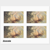 Angel's boodschap van George Swinstead, kunst Rechthoekige Sticker (Vel)