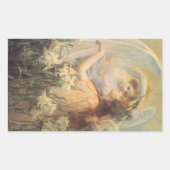 Angel's boodschap van George Swinstead, kunst Rechthoekige Sticker (Voorkant)