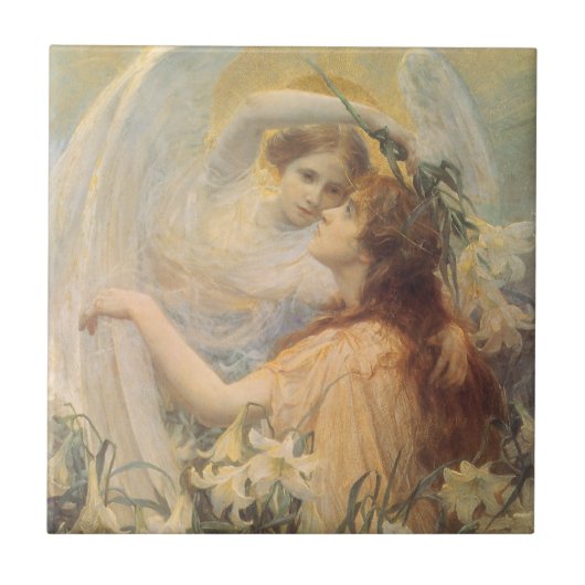 Angel's boodschap van George Swinstead,  kunst Tegeltje (Voorkant)