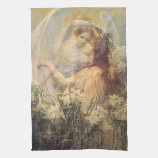 Angel's boodschap van George Swinstead, kunst Theedoek (Verticaal)
