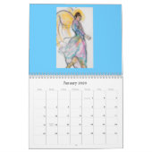 Angels Calendar: Niet-bebouwde pasteeltekeningen Kalender (Jan 2026)