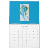 Angels Calendar: Niet-bebouwde pasteeltekeningen Kalender (Mar 2026)