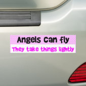 Angels Can Fly Bumpersticker (Op auto)