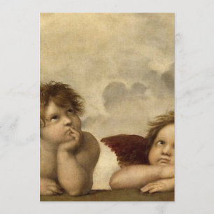 Angels Cherubs Raphael Santi Sistine Madonna Sweet Kaart