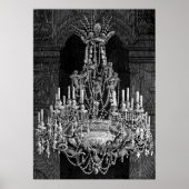 Angels Crystal Chandelier kunst Poster (Voorkant)