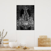 Angels Crystal Chandelier kunst Poster (Keuken)
