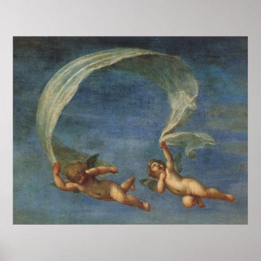 Angels Detail van Adonis Led door Cupids van Alban Poster (Voorkant)
