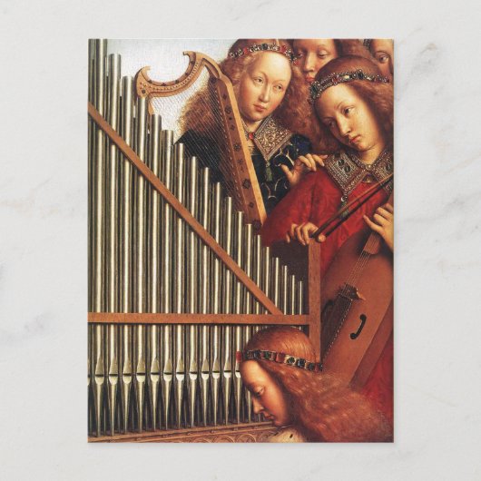 ANGELS DIE MUZIEK SPELEN, detail, Gehechtheid Briefkaart (Voorkant)