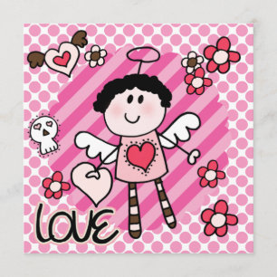 Angels en Devils Birthday Invitation Kaart