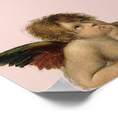 Angels Engel - Madonna Sixtina - Raphael - Raffael Poster (Hoek)