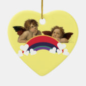 Angels Engel Raphael Regenbogen Keramisch Ornament (Achterkant)