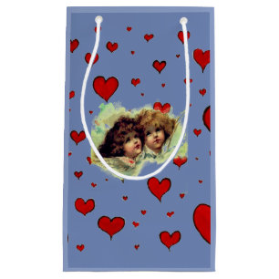 ANGELS ET COEURS D'ART ORIGINAL EN Sac Cadeau BLEU