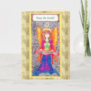 Angels Feestdagen Kaart