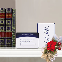 Angels From the Realms of Glory Response Card RSVP Kaartje