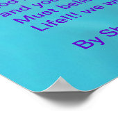 Angels gaat door het Poster van het hemel gedicht (Hoek)