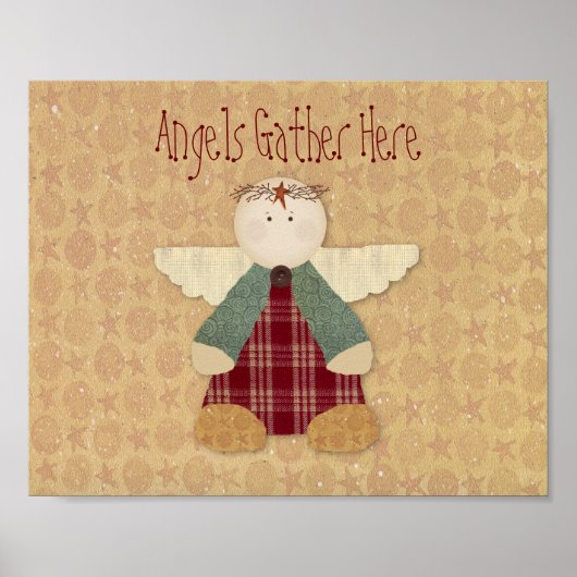 Angels Gather here Print (Voorkant)