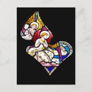 ANGELS GLAS IN LOOD WINDOW BRIEFKAART