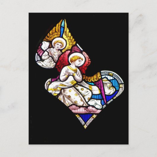 ANGELS GLAS IN LOOD WINDOW BRIEFKAART (Voorkant)