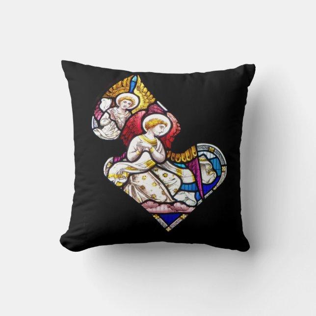 ANGELS GLAS IN LOOD WINDOW KUSSEN (Voorkant)