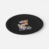 ANGELS GLAS IN LOOD WINDOW PAPIEREN BORDJE (Gekanteld)