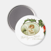 Angel's Happy Kerstmis Magnet Magneet (Voorkant / Achterkant)