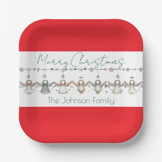 Angels in Celebration Papieren Bordje (Voorkant)