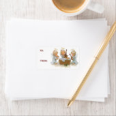 Angels in Manger Gift Stickers (Insitu)