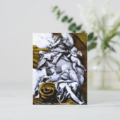 Angels Jouer Musique Carte Postale (Debout devant)