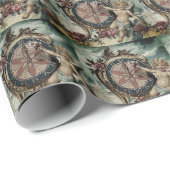 Angels Kerst Schattige Cherub Traditioneel Cadeaupapier (Rol Hoek)