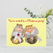 Angels kerstfeestfeest kaart (Staand voorkant)