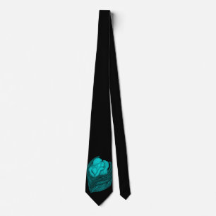 Angels Kissing , black and green Design Stropdas